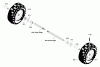 Murray C950-52471-1 - Craftsman 31" Dual Stage Snow Thrower (2005) (Sears) Ersatzteile Wheels