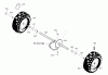 Murray C950-52721-0 (1695427) - Craftsman 24" Dual Stage Snow Thrower (2007) (Sears) Ersatzteile Wheels