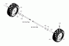 Murray C950-52725-0 (1695430) - Craftsman 27" Dual Stage Snow Thrower (2007) (Sears) Ersatzteile Wheels