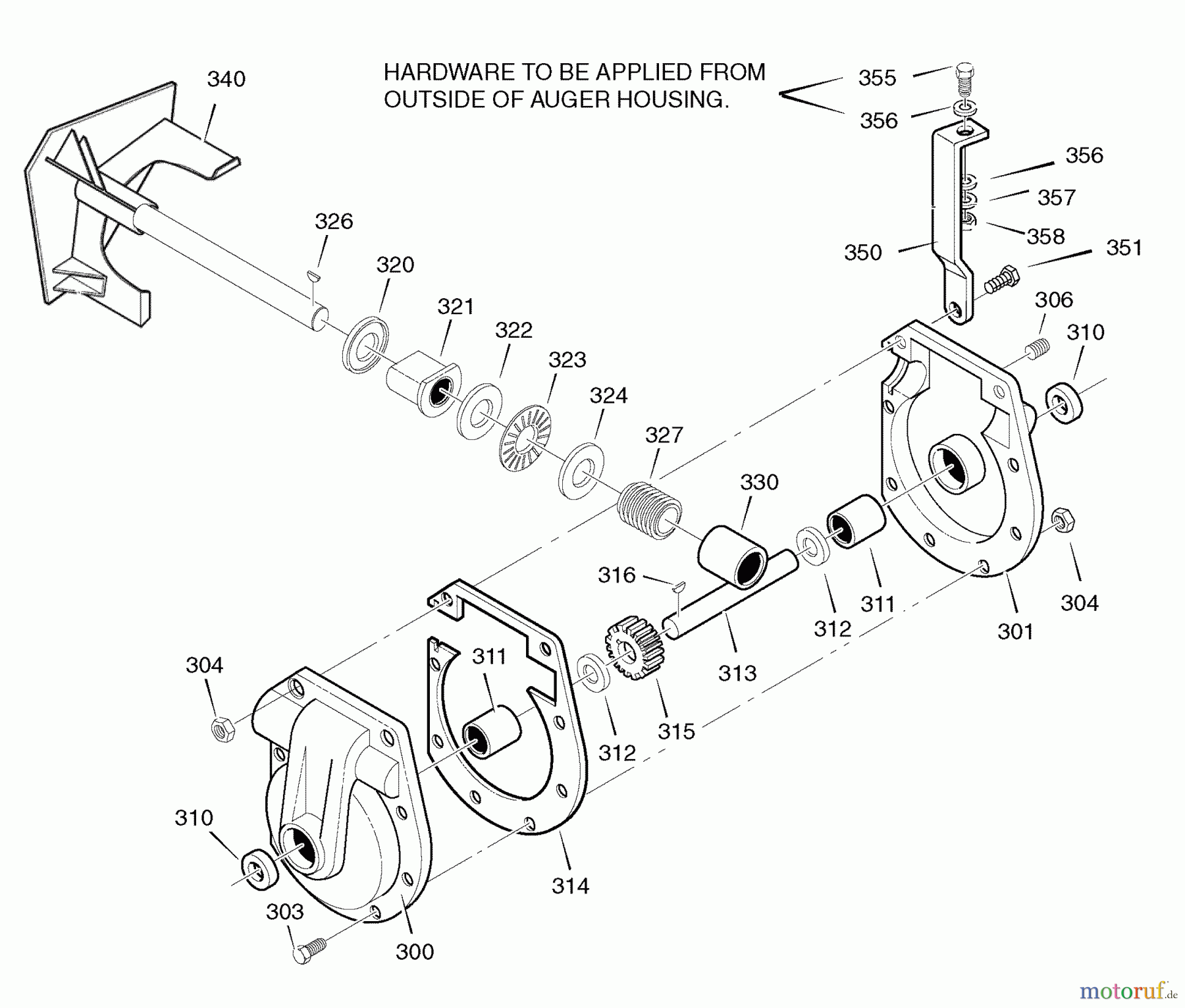 Murray Schneefräsen C950-52771-0 (1695386) - Craftsman 31