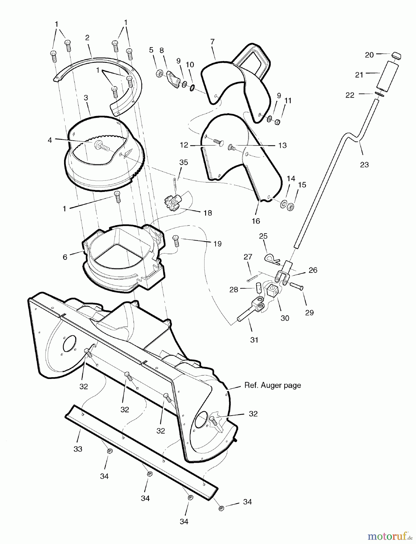 Murray Schneefräsen C950-52844-1 (1695771) - Craftsman 22