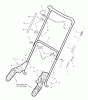 Murray C950-52844-1 (1695771) - Craftsman 22" Single Stage Snow Thrower (2009) (Sears) Ersatzteile Handle Assembly