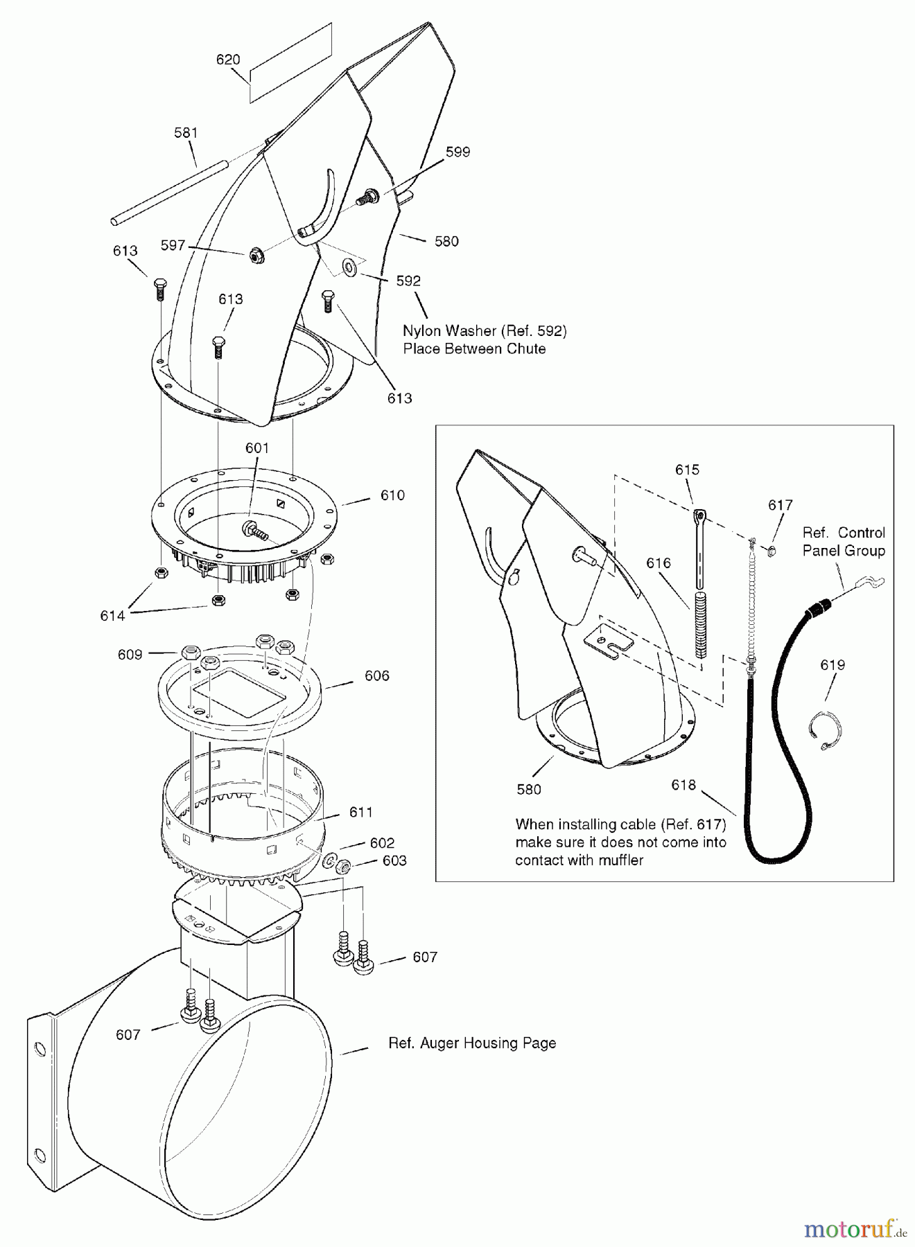 Murray Schneefräsen C950-52913-0 (1695741A) - Craftsman 27