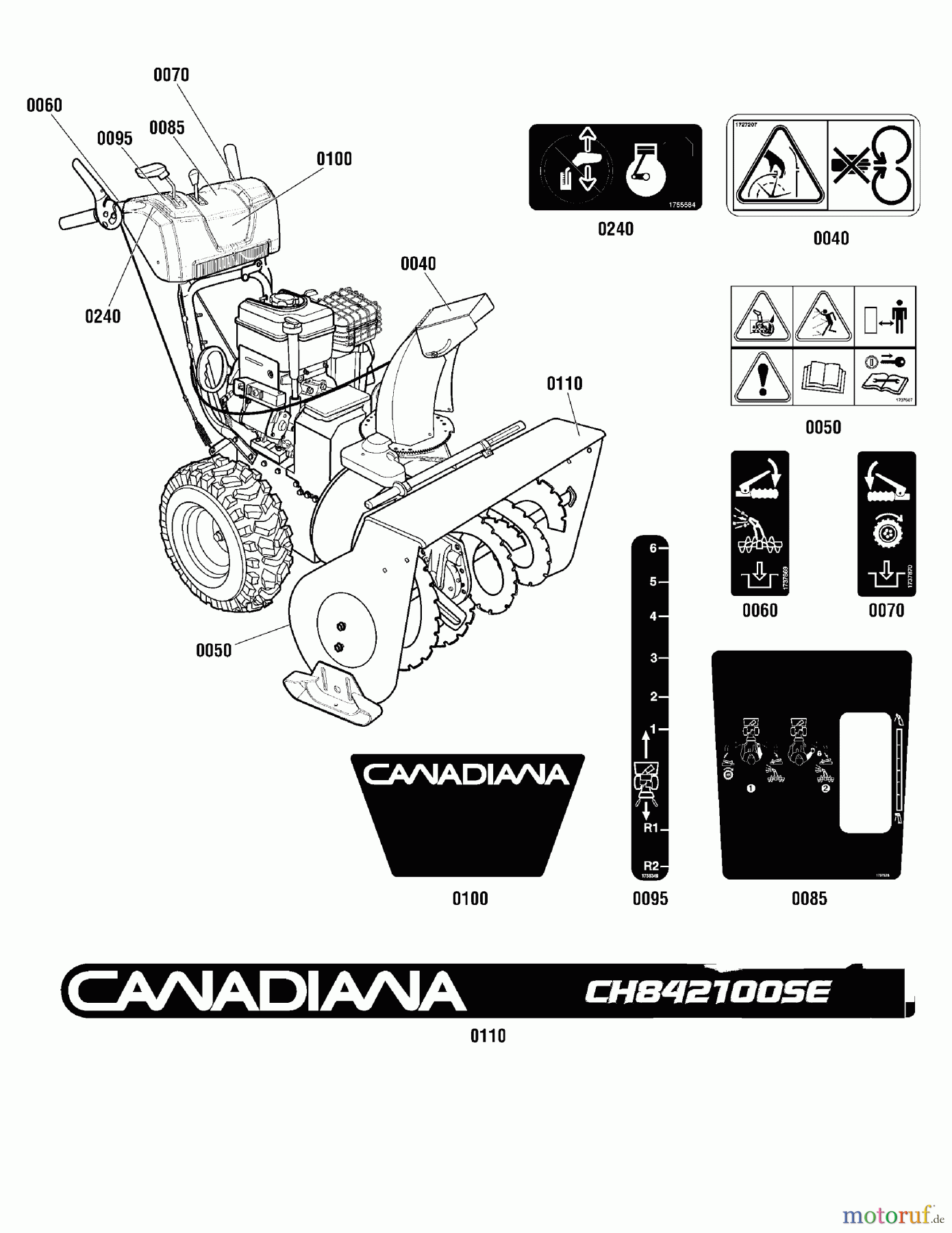 Murray Schneefräsen CH842100SE (1696230-00) - Canadiana 33