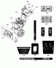 Murray CM691150 (1696053) - Canadiana 27" Dual Stage Snow Thrower (2011) Ersatzteile Decals Group (2989784)
