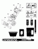 Murray CM691150E (1696228-00) - Canadiana 27" Dual Stage Snowthrower, 11.5HP (CE) (2012) Ersatzteile Decals Group (2990679)