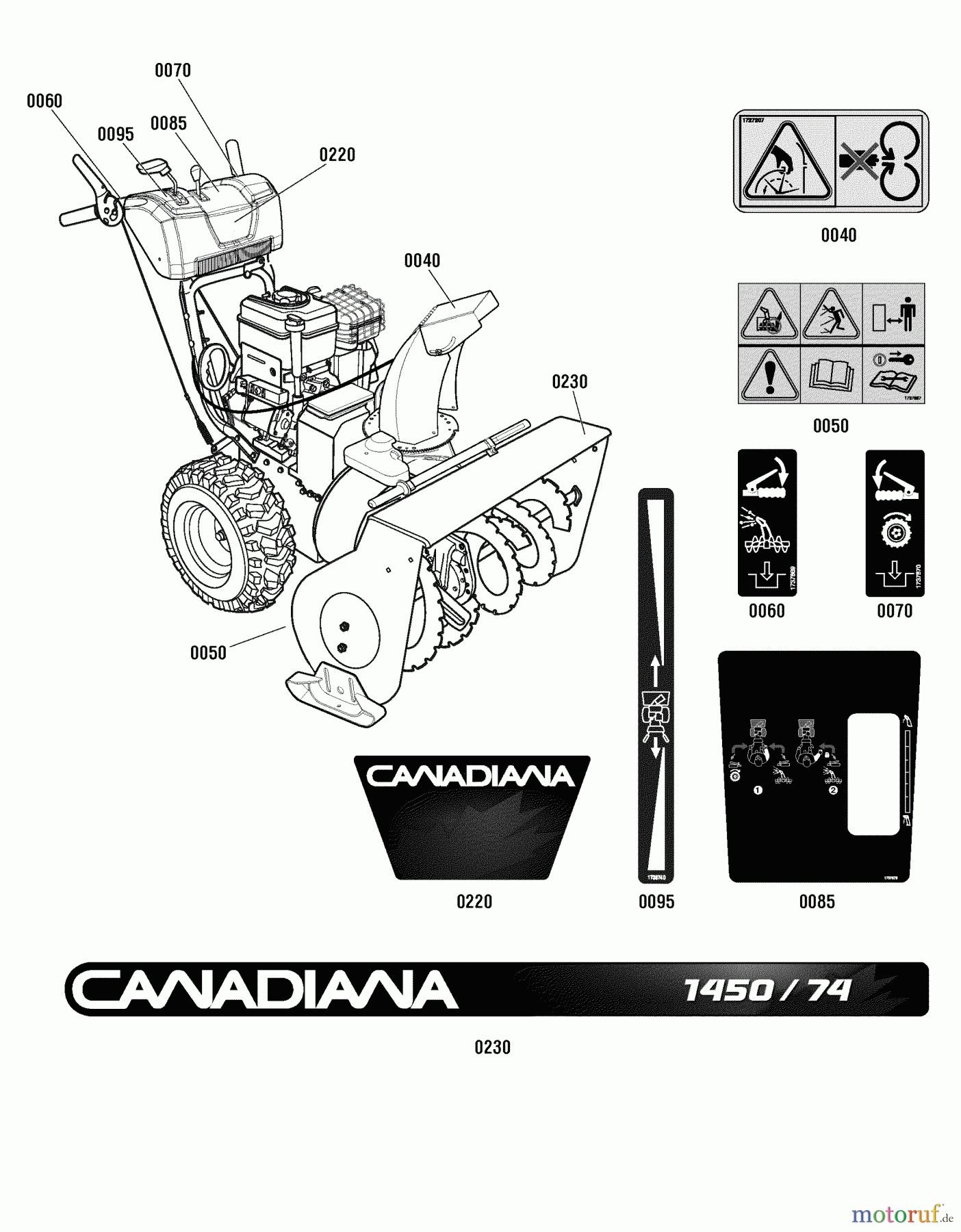 Murray Schneefräsen CM741450H (1696055) - Canadiana 29
