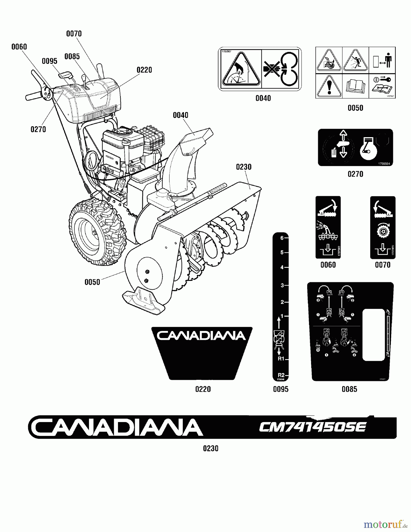 Murray Schneefräsen CM741450SE (1696229-00) - Canadiana 29