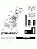 Murray MM691150E (1696200-00) - 27" Dual Stage Snowthrower, 11.5HP (CE) (2012) Ersatzteile Decals Group (2990614_2990694)