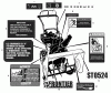 Murray ST0524 (624504x16B) - Frontier 24" Dual Stage Snow Thrower (2004) Ersatzteile Decals