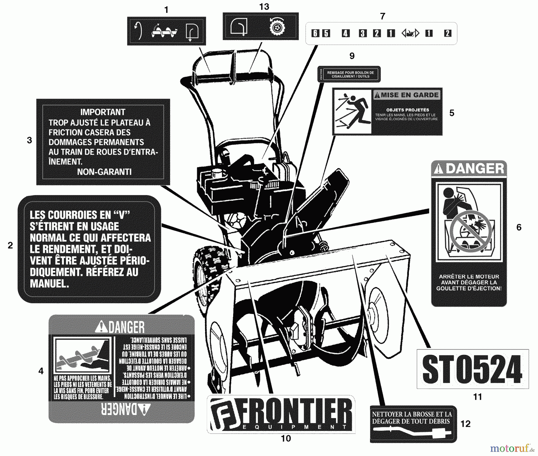  Murray Schneefräsen ST0524 (624504x16B) - Frontier 24