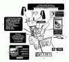 Murray ST1028 (628102x16A) - Frontier 28" Dual Stage Snow Thrower (2005) Ersatzteile Decals
