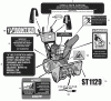 Murray ST1129 (629110x16B) - Frontier 29" Dual Stage Snow Thrower (2004) Ersatzteile Decals