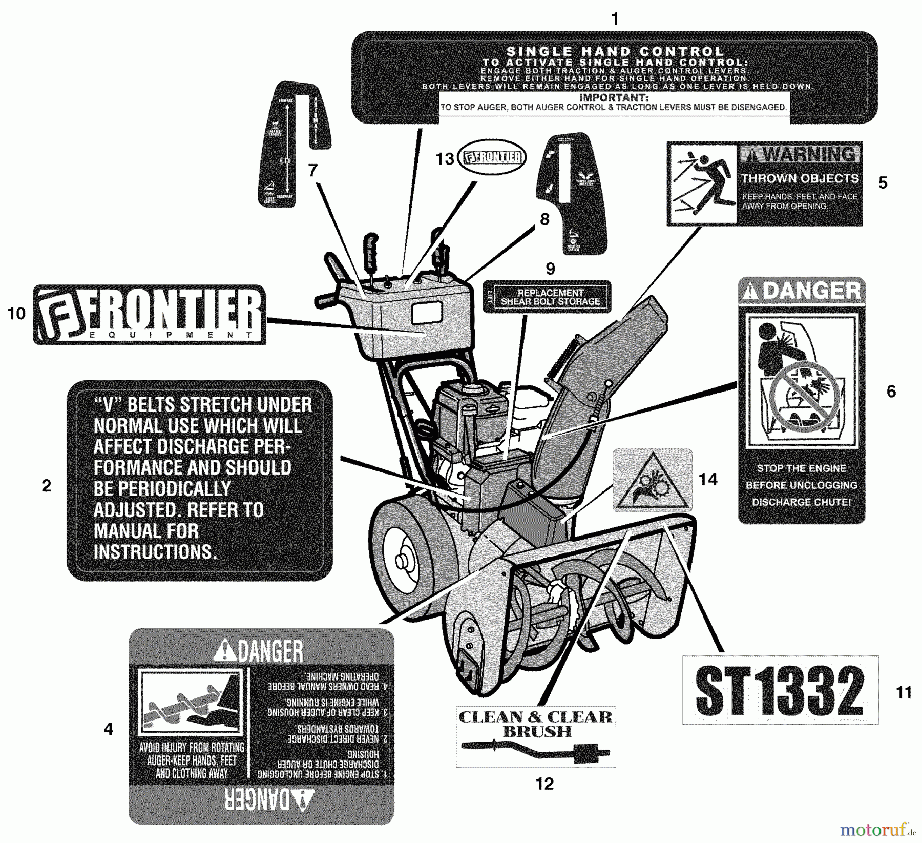 Murray Schneefräsen ST1332 (632130x16B) - Frontier 32