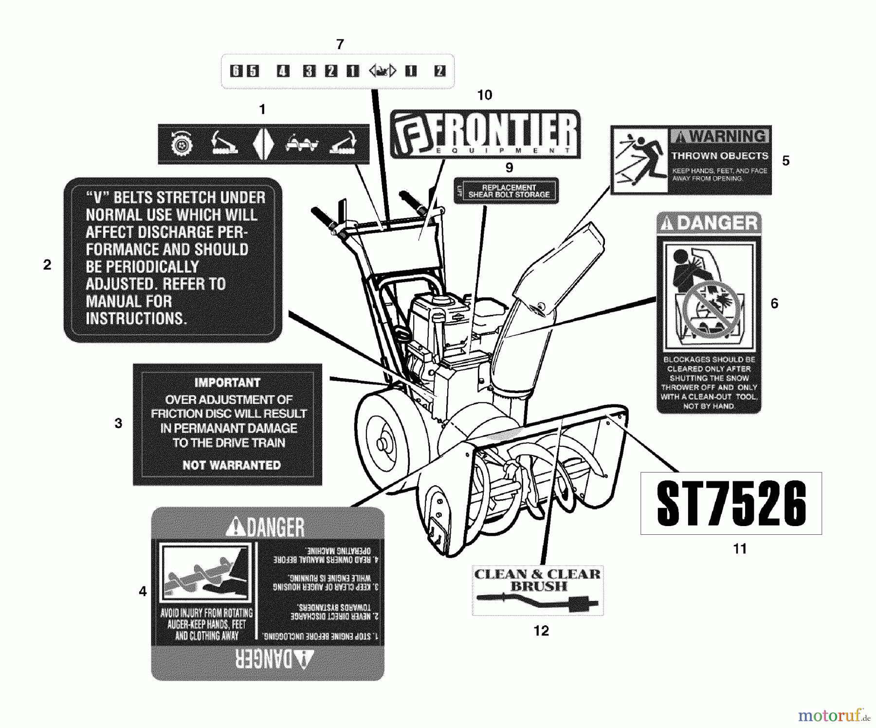 Murray Schneefräsen ST7526 (626752x16B) - Frontier 26