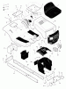 Murray 40542B - 40" Lawn Tractor (1997) Ersatzteile Chassis & Hood