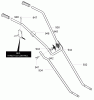 Murray 11052x30C - Cultivator (2001) Ersatzteile Handle Assembly