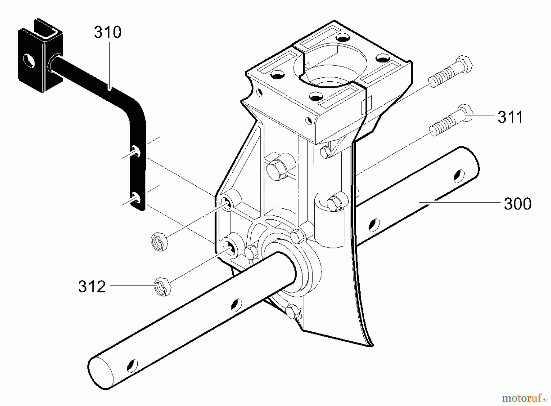 Murray Motorhacken und Kultivierer 11052x4B - Murray Cultivator (2000) Transmission Assembly