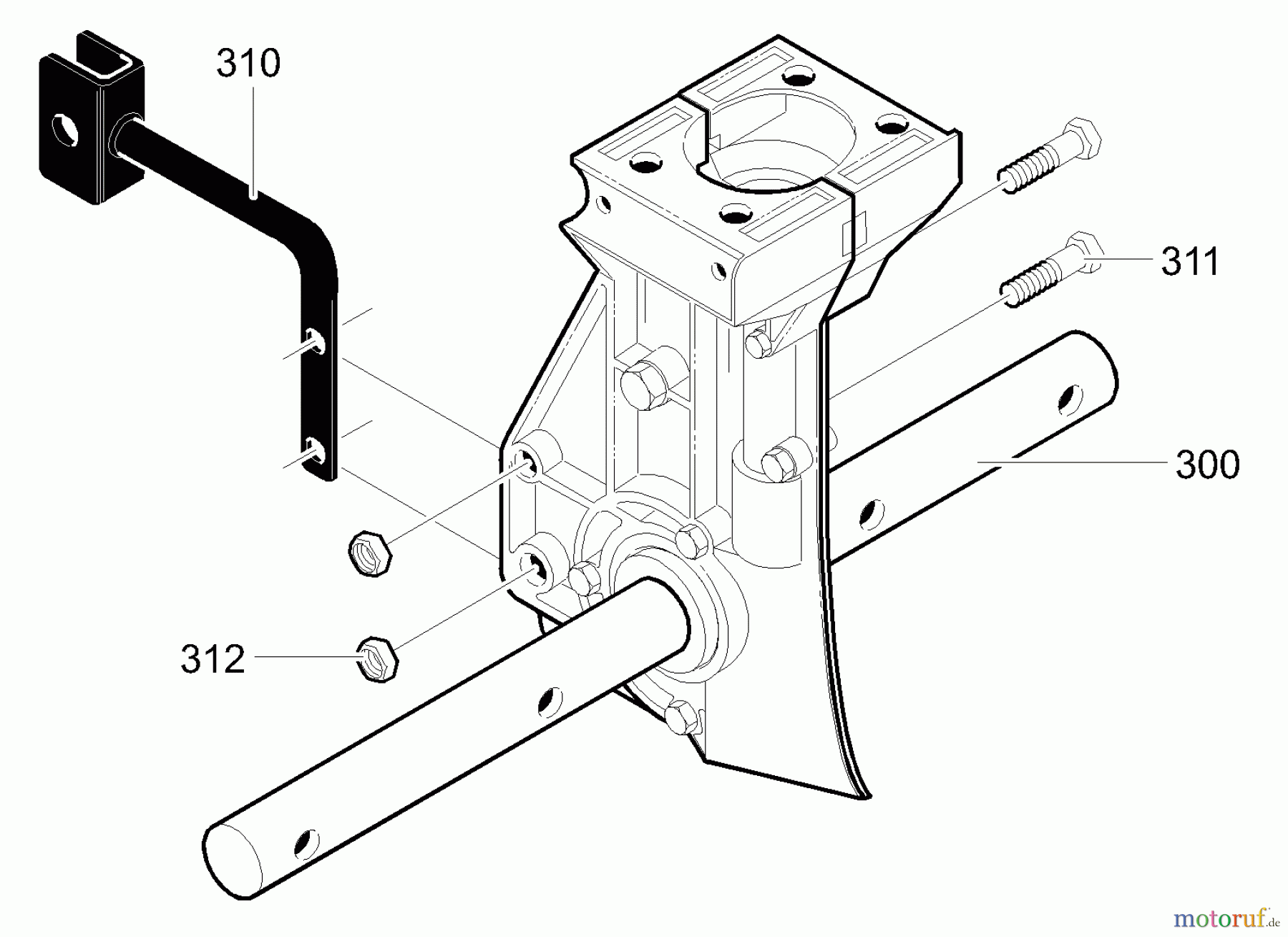  Murray Motorhacken und Kultivierer 11052x4C - Murray Cultivator (2001) Transmission Assembly