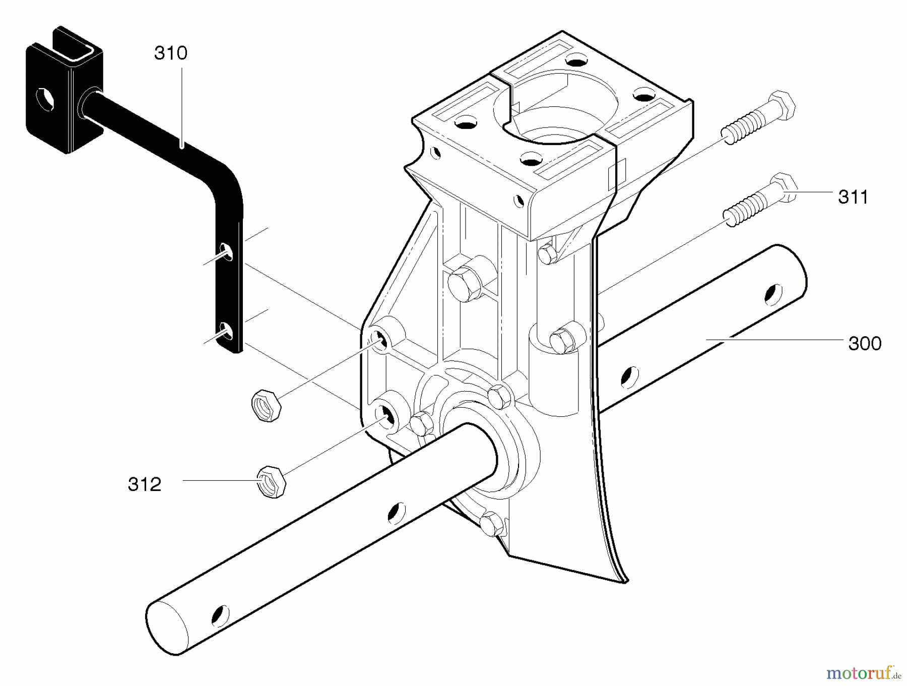 Murray Motorhacken und Kultivierer 11052x4NB - Murray Cultivator (2004) Depth Rod Mount