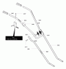 Murray 11052x4NB - Cultivator (2004) Ersatzteile Handle Assembly