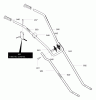 Murray 11052x4NC - Cultivator (2004) Ersatzteile Handle Assembly