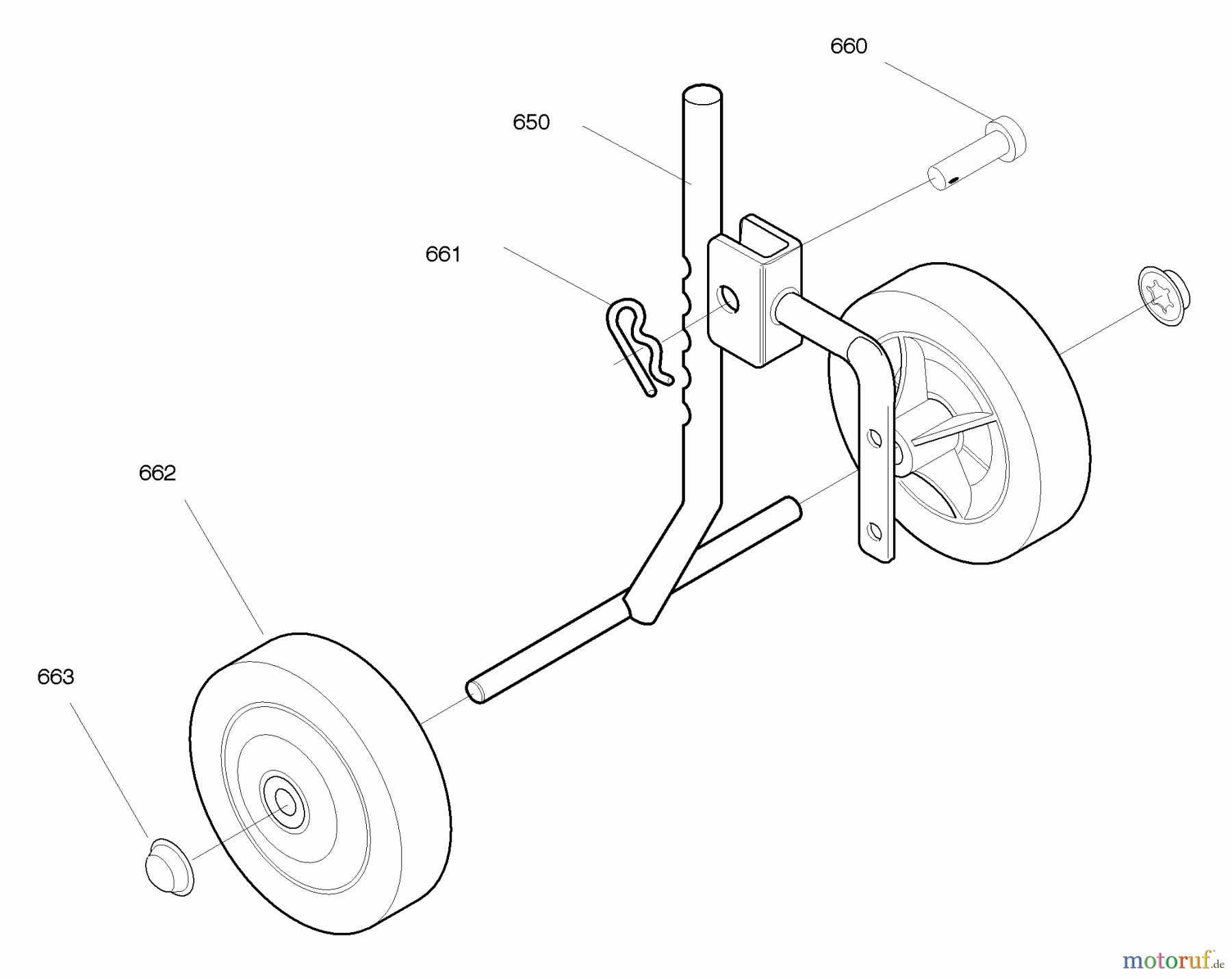 Murray Motorhacken und Kultivierer 11052x4NC - Murray Cultivator (2004) Wheel Mount