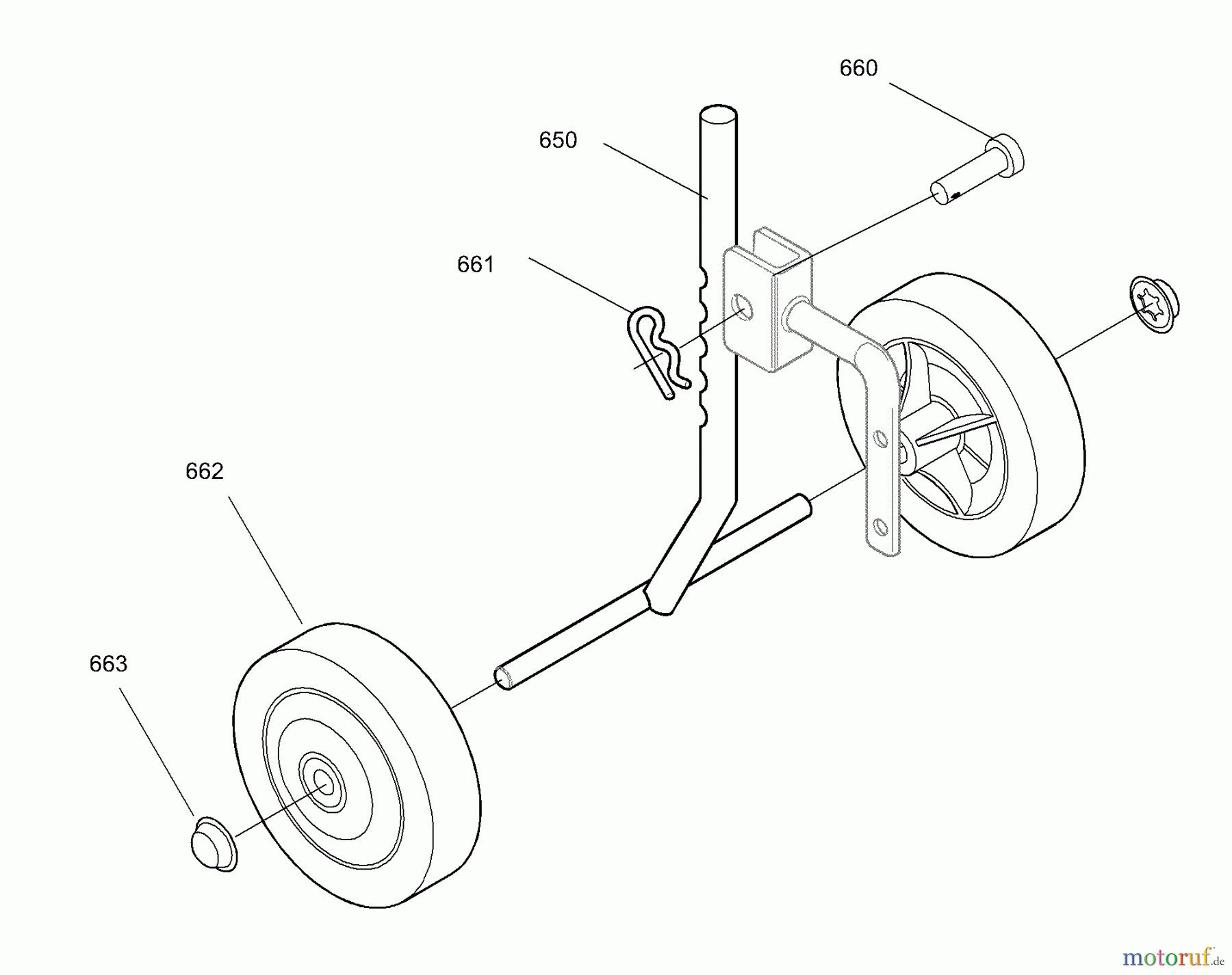 Murray Motorhacken und Kultivierer 11052x6C - Murray Ultra Cultivator (2002) Wheel Assembly