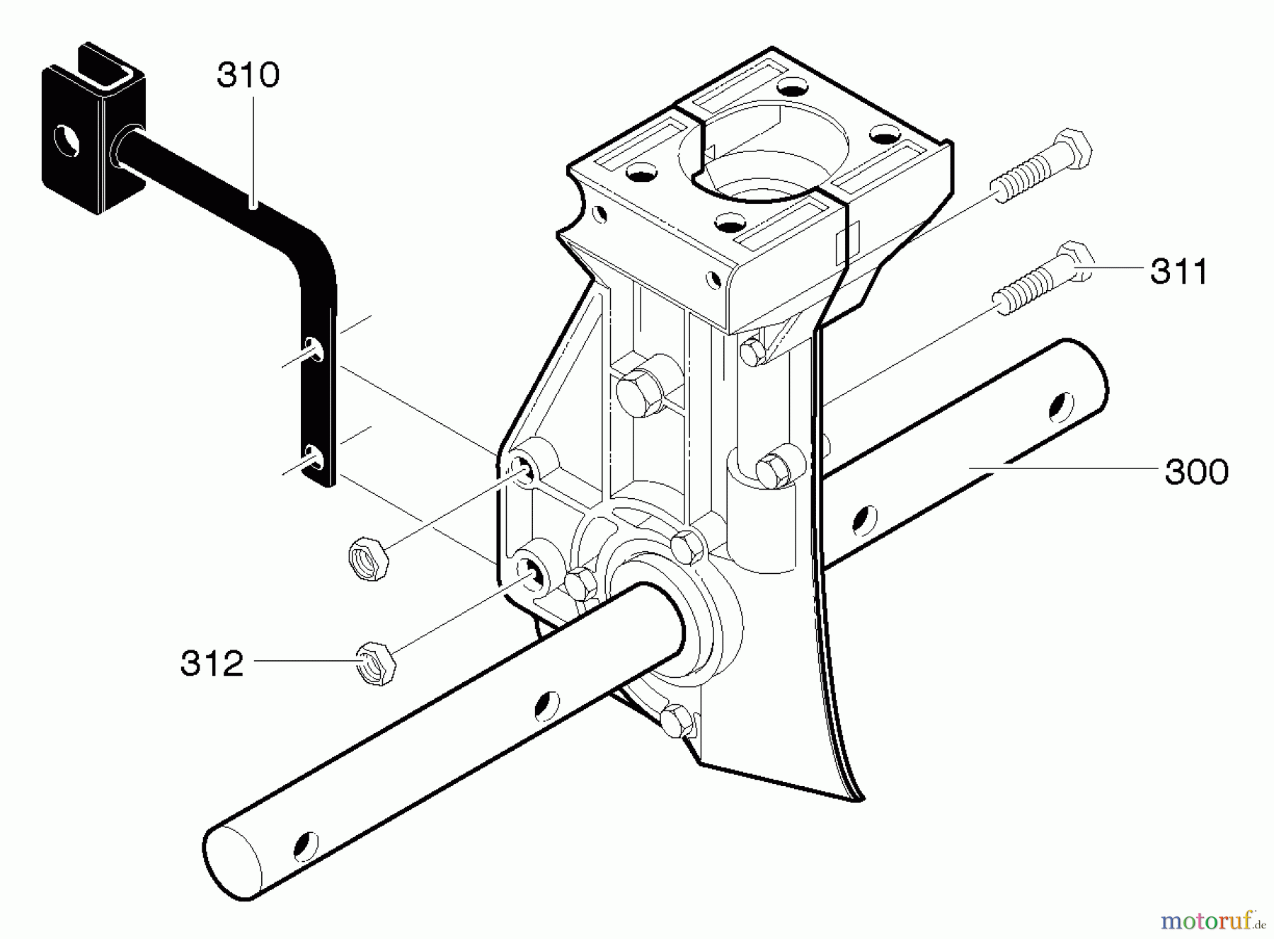 Murray Motorhacken und Kultivierer 11053x4NB - Murray Cultivator (2005) Depth Rod Mount