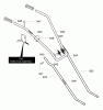 Murray 11053x4NB - Cultivator (2005) Ersatzteile Handle Assembly