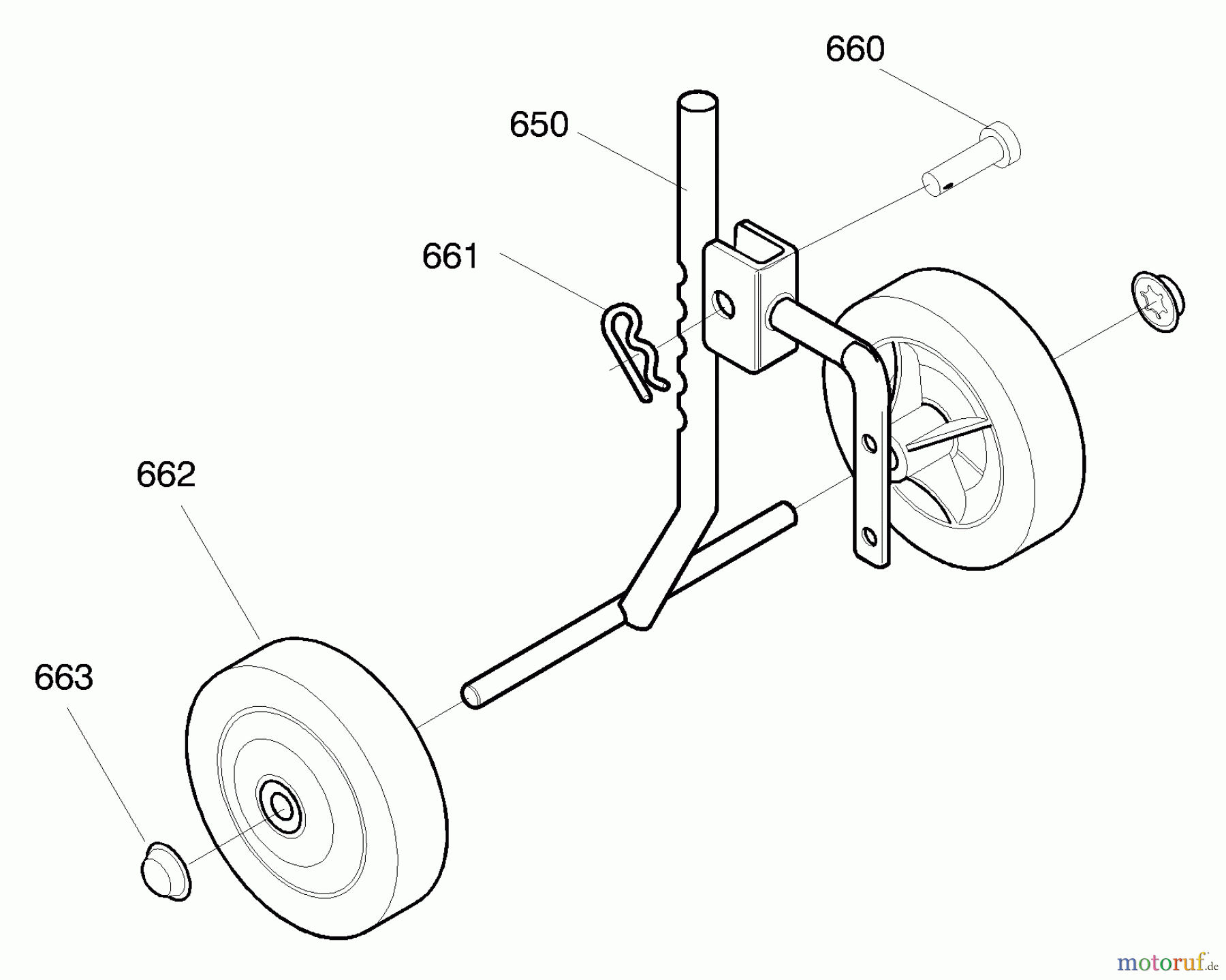 Murray Motorhacken und Kultivierer 11053x4NB - Murray Cultivator (2005) Wheel Mount