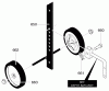 Murray 536.29252300 - Craftsman Cultivator (2004) (Sears) Ersatzteile Wheel Support Assembly