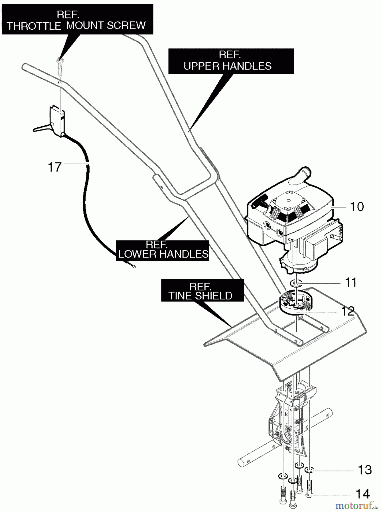 Murray Motorhacken und Kultivierer 536.29252400 - Craftsman Cultivator (2004) (Sears) General Assembly