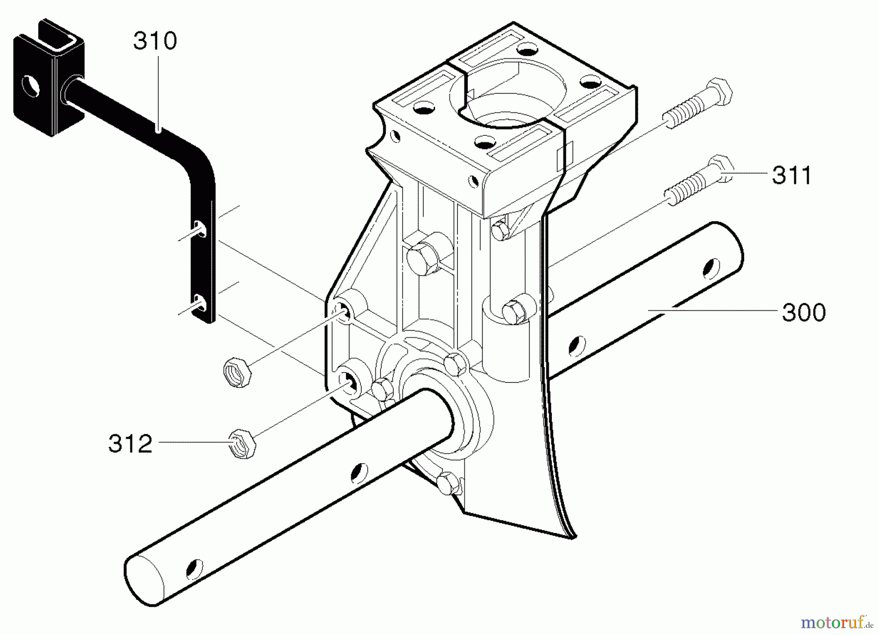 Murray Motorhacken und Kultivierer C950-62909-3 - Craftsman Cultivator (2005) (Sears) Transmission Assembly