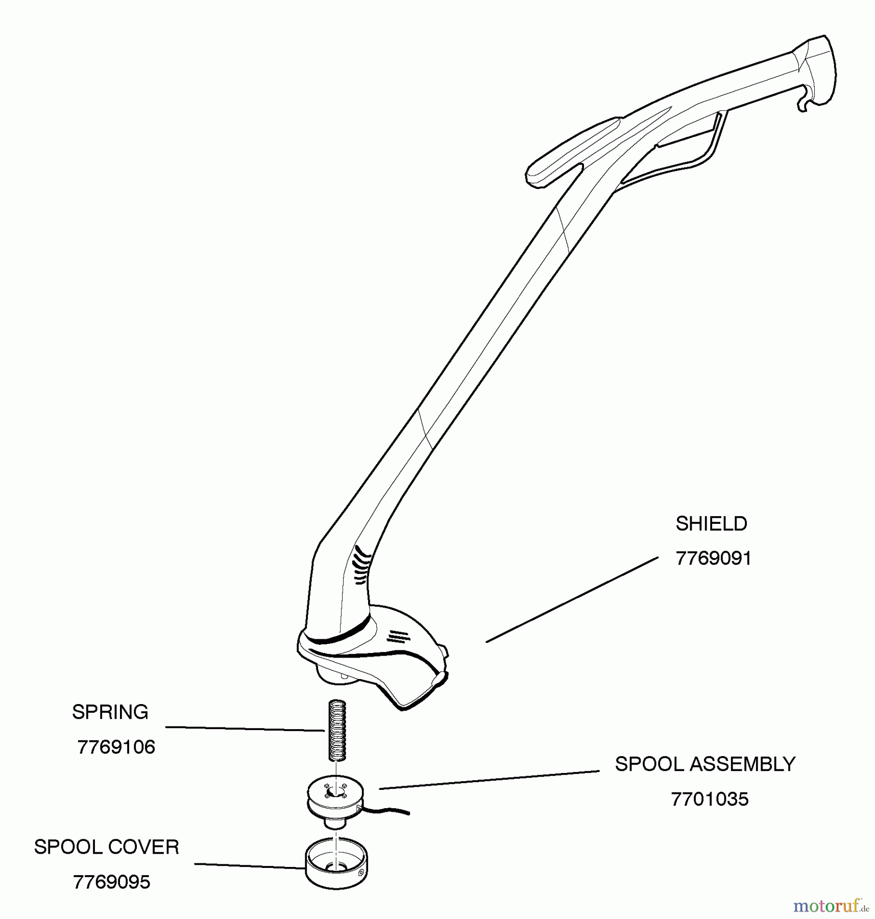 Murray Trimmer, Motorsensen HTE102201 - Murray String Trimmer (2005) General Assembly