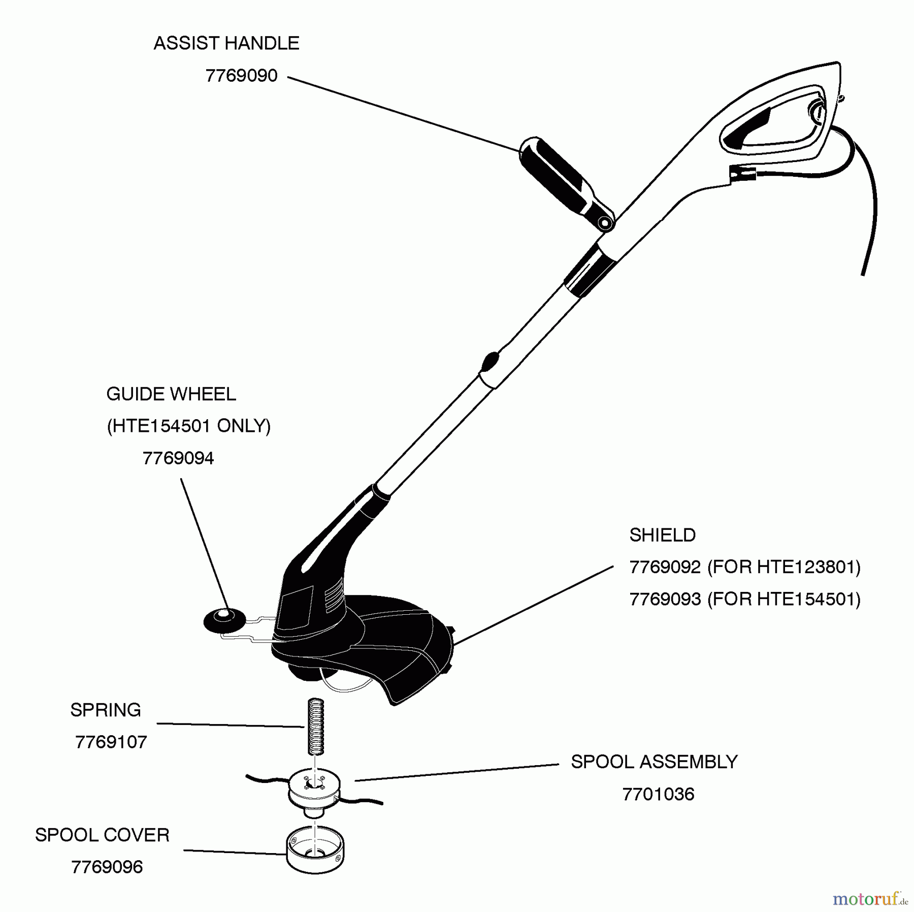 Murray Trimmer, Motorsensen HTE123801 - Murray 12