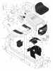 Murray 40542E - 40" Lawn Tractor (2000) Ersatzteile Chassis & Hood