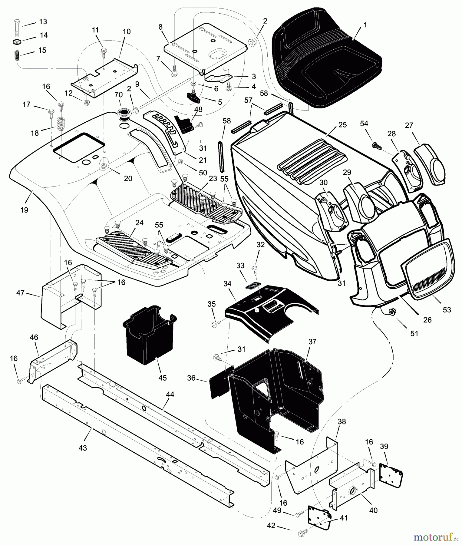  Murray Rasen- und Gartentraktoren 405601x30A - Murray 40
