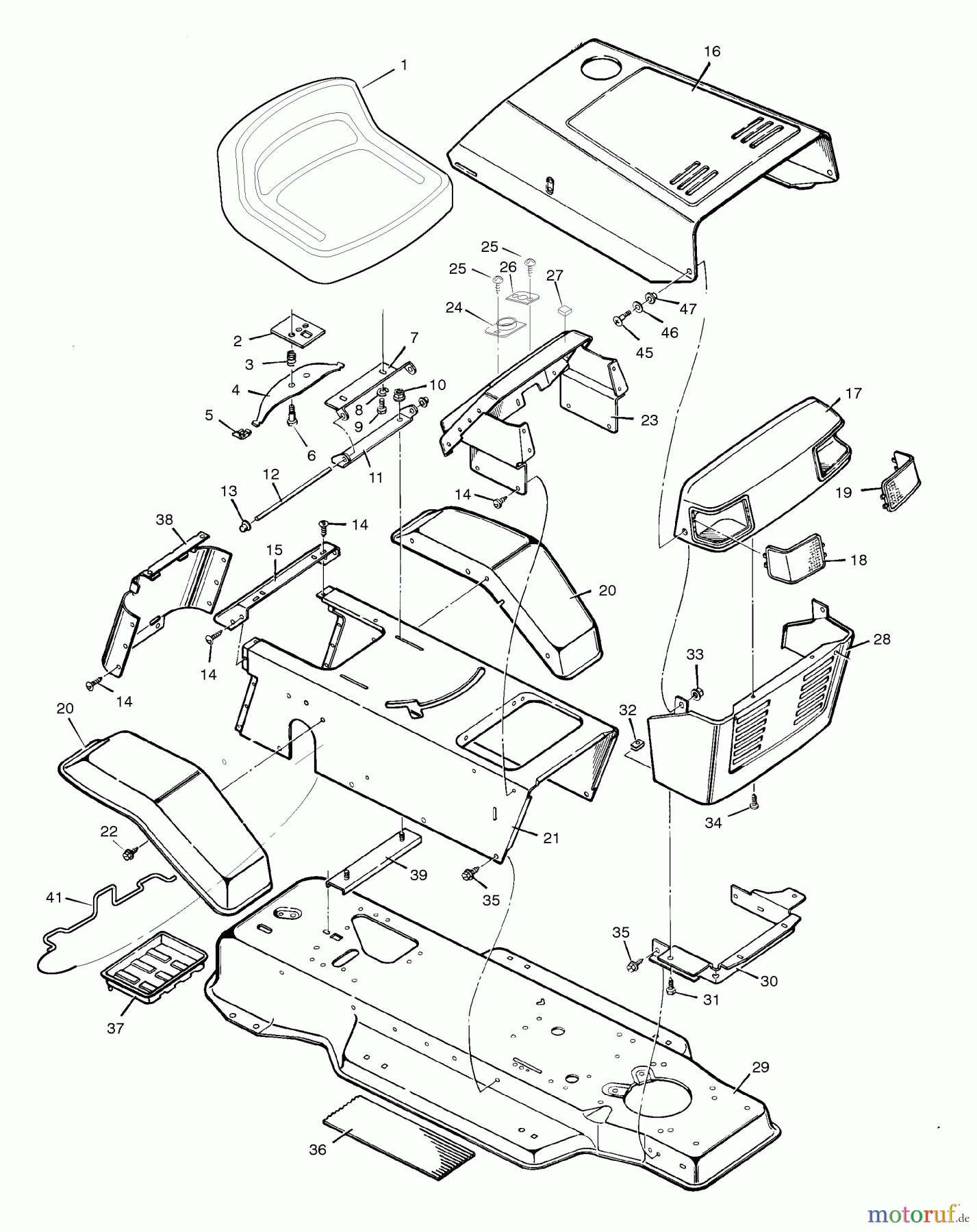  Murray Rasen- und Gartentraktoren 40614C - Murray 40