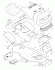 Murray 40706A - 40" Lawn Tractor (1996) Ersatzteile Chassis & Hood