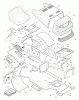 Murray 40708Cx192B - B&S/ 40" Lawn Tractor (1996) (Walmart) Ersatzteile Chassis & Hood