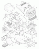 Murray 40708x8B - Scotts 40" Lawn Tractor (1996) (Home Depot) Ersatzteile Chassis & Hood