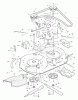 Murray 40910B - 40" Lawn Tractor (1996) Ersatzteile Mower Housing