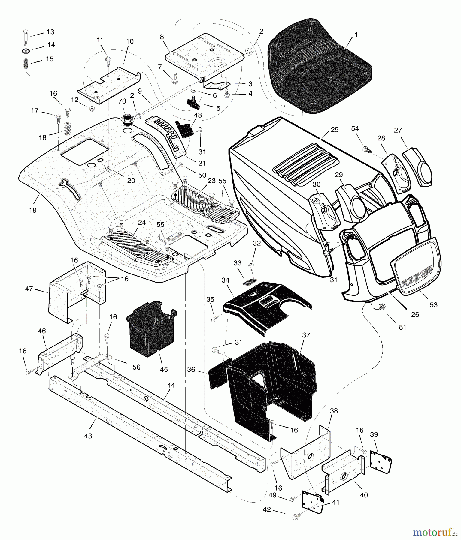  Murray Rasen- und Gartentraktoren 425000x8A - Scotts 42