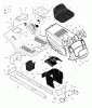 Murray 425000x8A - Scotts 42" Lawn Tractor (2003) (Home Depot) Ersatzteile Chassis & Hood