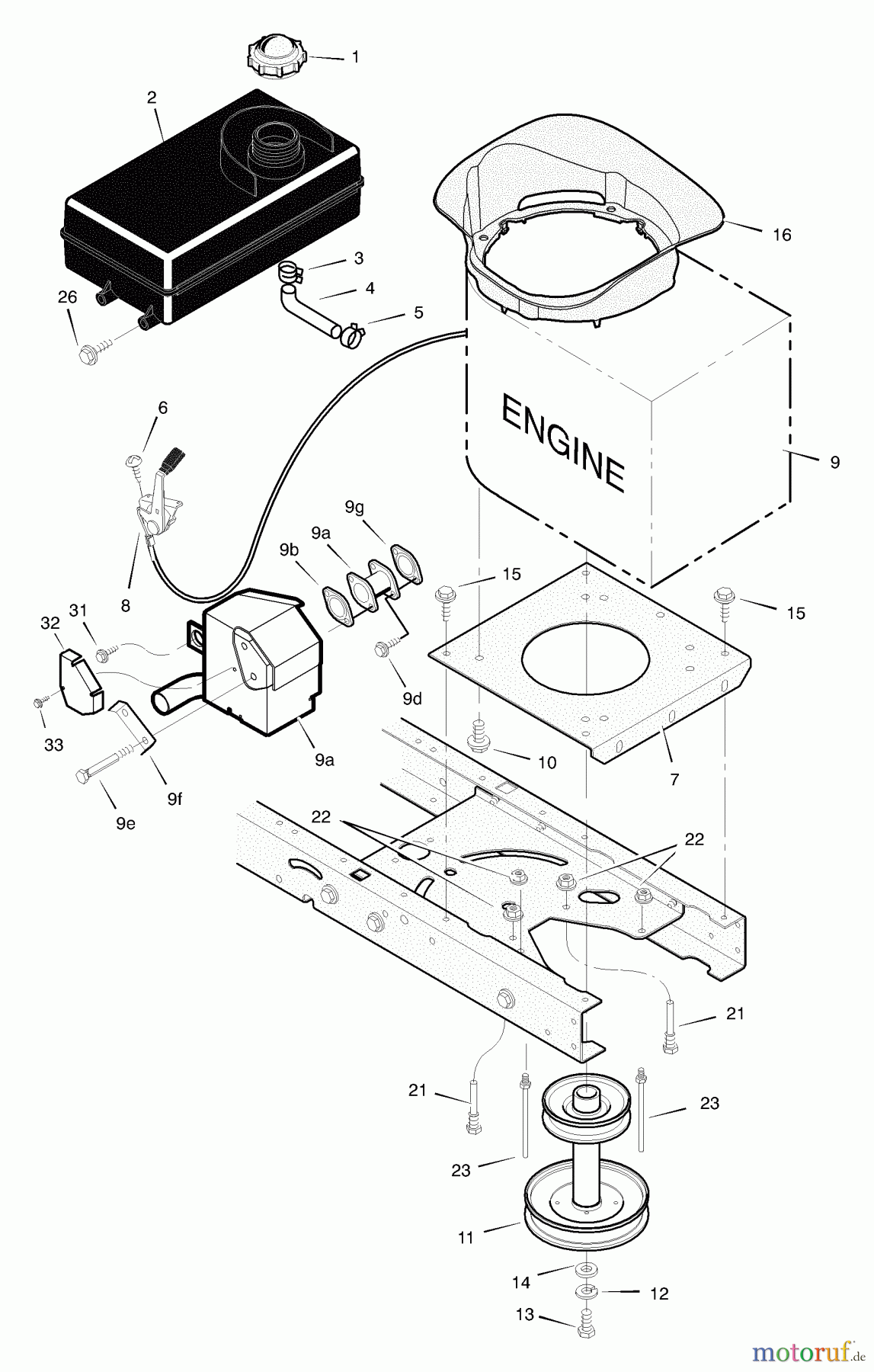 Murray Rasen- und Gartentraktoren 425000x8B - Scotts 42