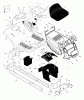 Murray 425001x8A - Scotts 42" Lawn Tractor (2004) (Home Depot) Ersatzteile Chassis & Hood