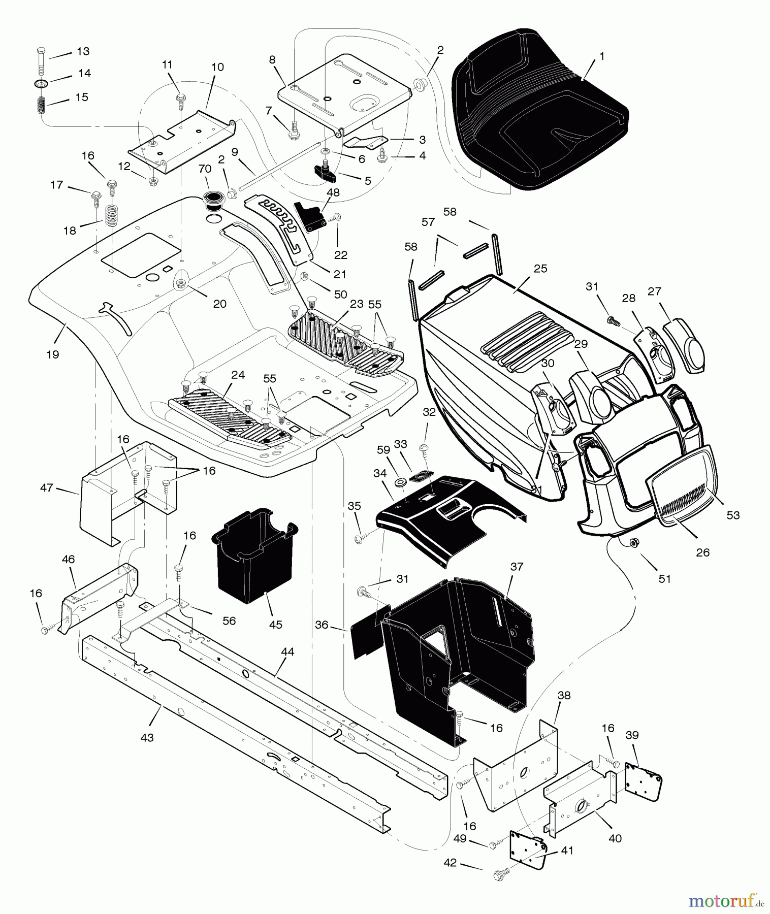 Murray Rasen- und Gartentraktoren 425001x8D - Scotts 42