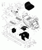 Murray 425001x8D - Scotts 42" Lawn Tractor (2005) (Home Depot) Ersatzteile Chassis & Hood