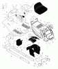 Murray 425001x8E - Scotts 42" Lawn Tractor (2005) (Home Depot) Ersatzteile Chassis & Hood